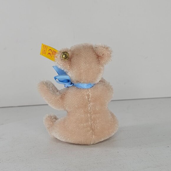 Steiff Original Teddybar Miniature Teddy Bear With Blue Ribbon 030420 - Picture 3 of 8